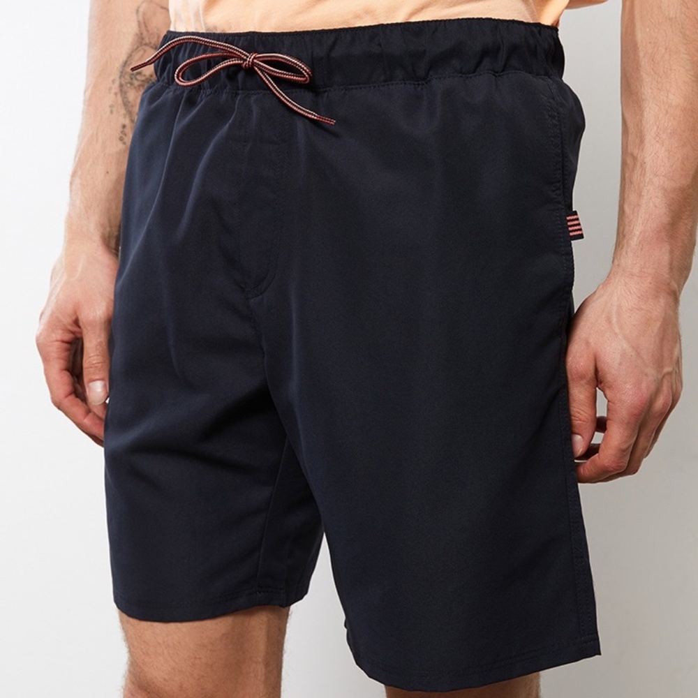 Mens LC Waikiki Basic Knee Length Swim Shorts Navy Blue Standard Fit Size 3XL